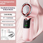New Ice Pack High-Speed Handheld Eletirc Fan Speed Adjustable Folding Mini Fan Portable Outdoor Hanging Neck Small Fan